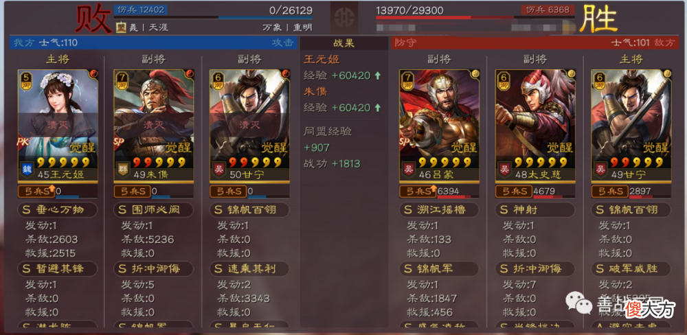 【游戏世界】【阵容】潜龙锦帆军，甘宁Sp朱儁双暴击，虎臣＆群弓首次合体