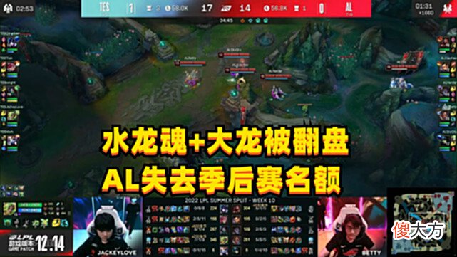 【游戏世界】LPL季后赛名额全部出炉：TES锁定常规赛第一，BLG成功躺进季后赛