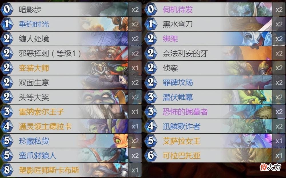 【游戏世界】炉石传说:奥秘和剽窃,盗贼契合度最高点两种玩法
