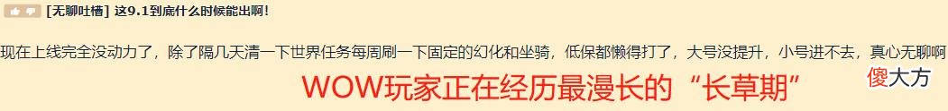 【游戏迷】魔兽世界:9.1上线可能延期,玩家表示不能忍,暴雪如何做选择?
