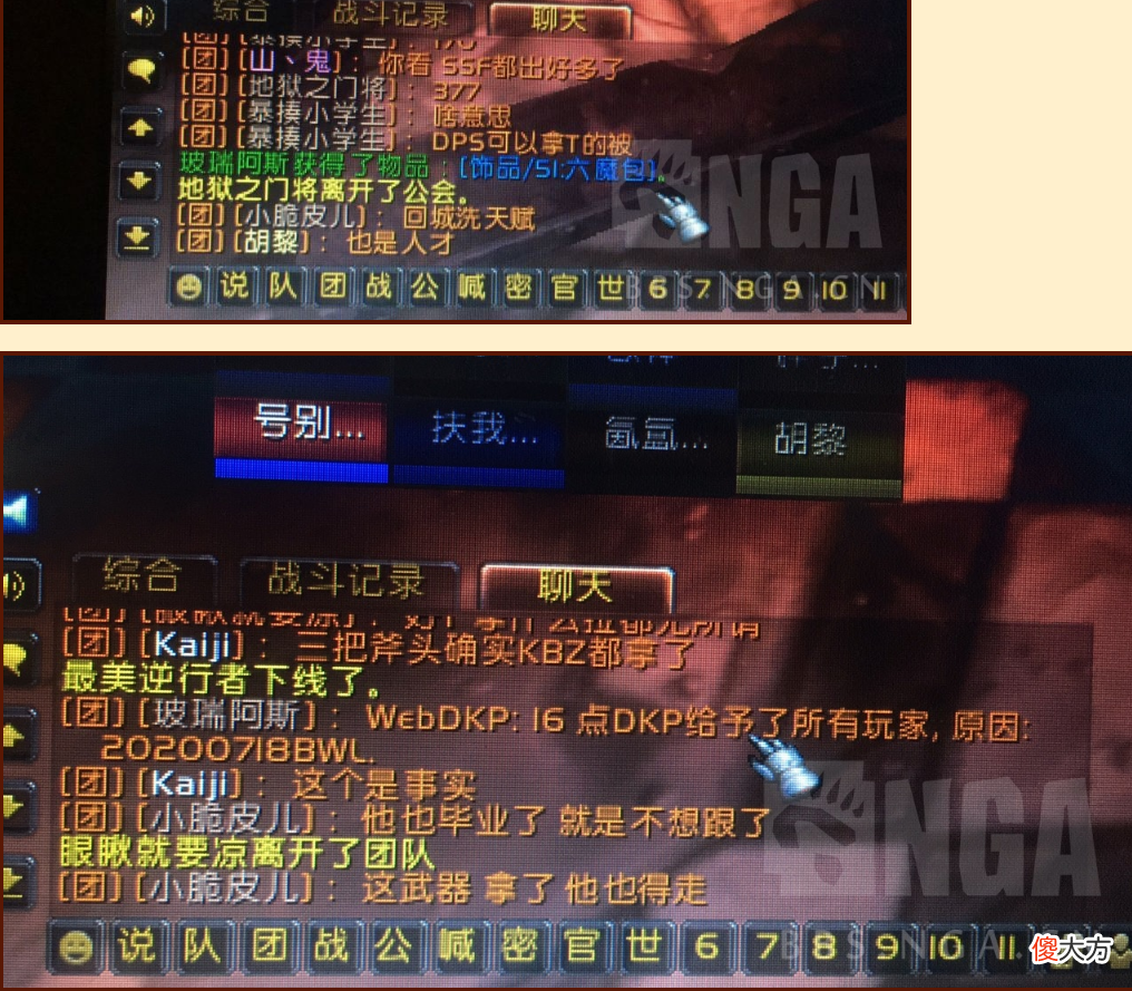 【游戏世界】魔兽怀旧服最毛DKP团出现，为了毛装备竟然编出盾牌专精