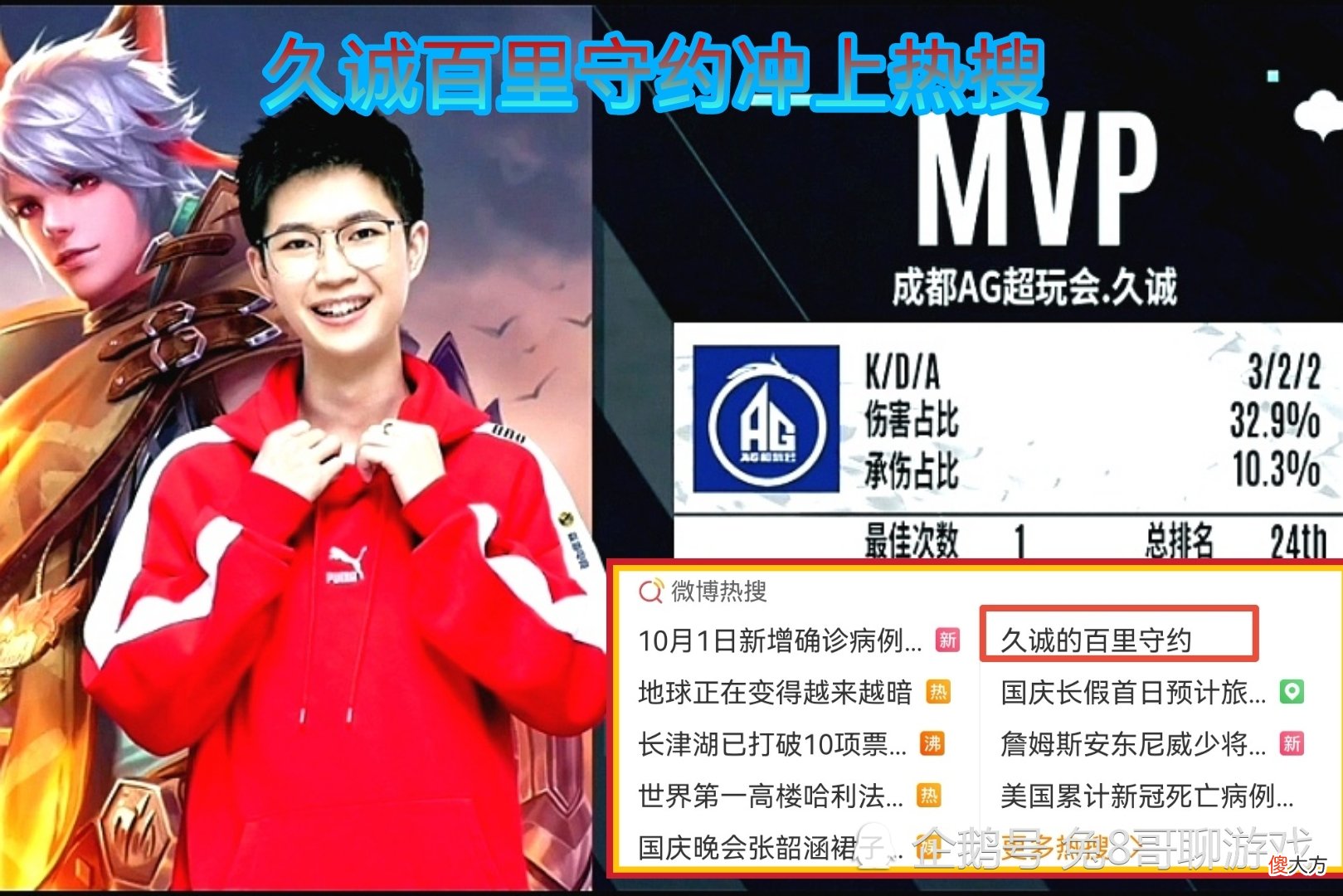 【游戏迷】KPL秋季赛：久诚百里守约登上热搜，成都AG却输了比赛，他们的问题出在哪里？