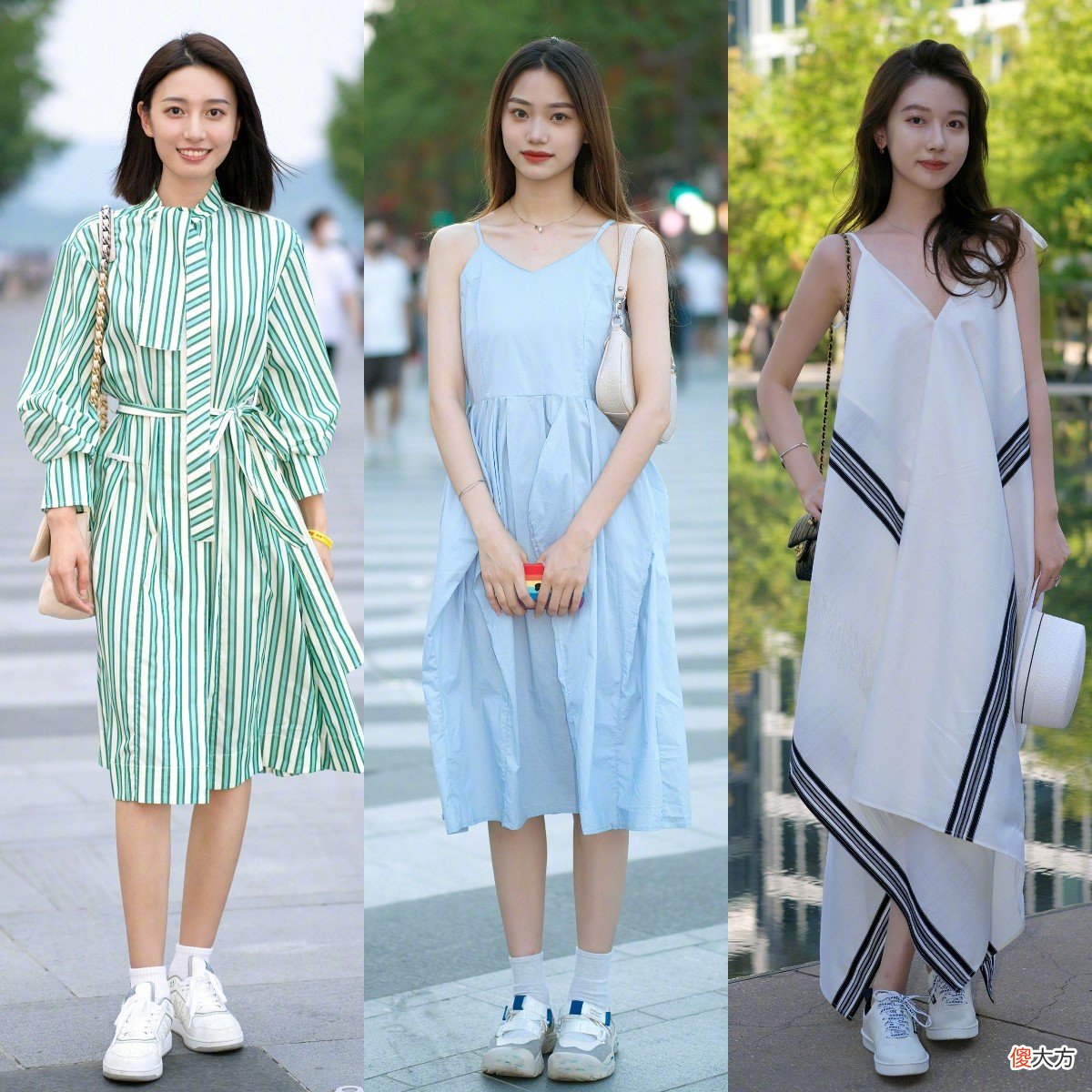 【就爱时尚】裙子下面别总穿高跟鞋，今年流行“平底鞋＋裙子”，舒适显腿长