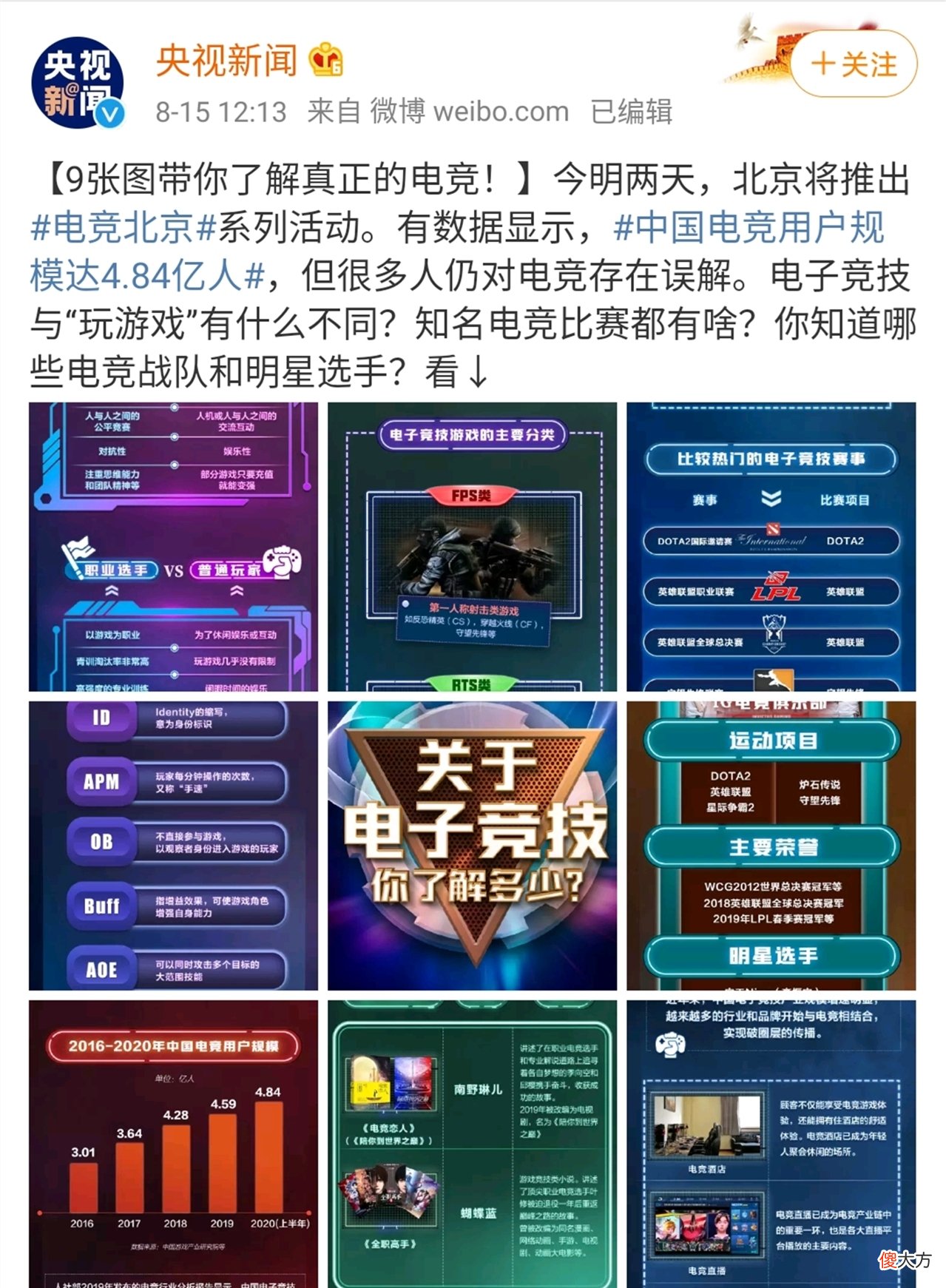 【游戏迷】央视为电子竞技正名，IG、AG上榜！Ning、梦泪上榜明星选手！