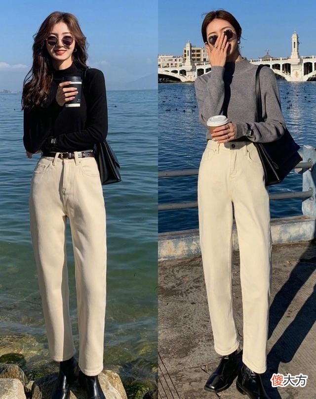 【时尚一点】会穿牛仔裤的女人，一般都有5个“共同点”，显瘦之外，还好搭配