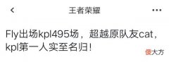 【游戏迷】Fly在纪念日被Hero零封！超越Cat，成为KPL史上出场最多的选手