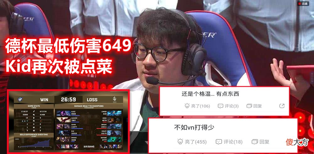 【游戏迷】RNG三大中单齐聚8强！TP上单649伤害创下新纪录，Kid又被点菜了
