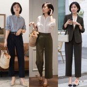 【时尚一点】突然火了一种穿法，叫“衬衫＋九分裤”，时髦显高，适合小个子