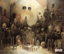 画家心脏停止7分钟，苏醒后画出“地狱”，网友：另外一个世界