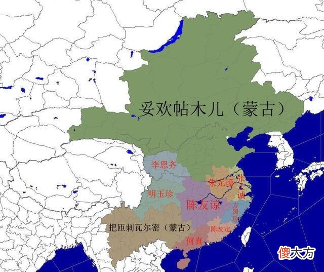 【爱历史】元朝末年出现很多政权势力，你知道哪几个