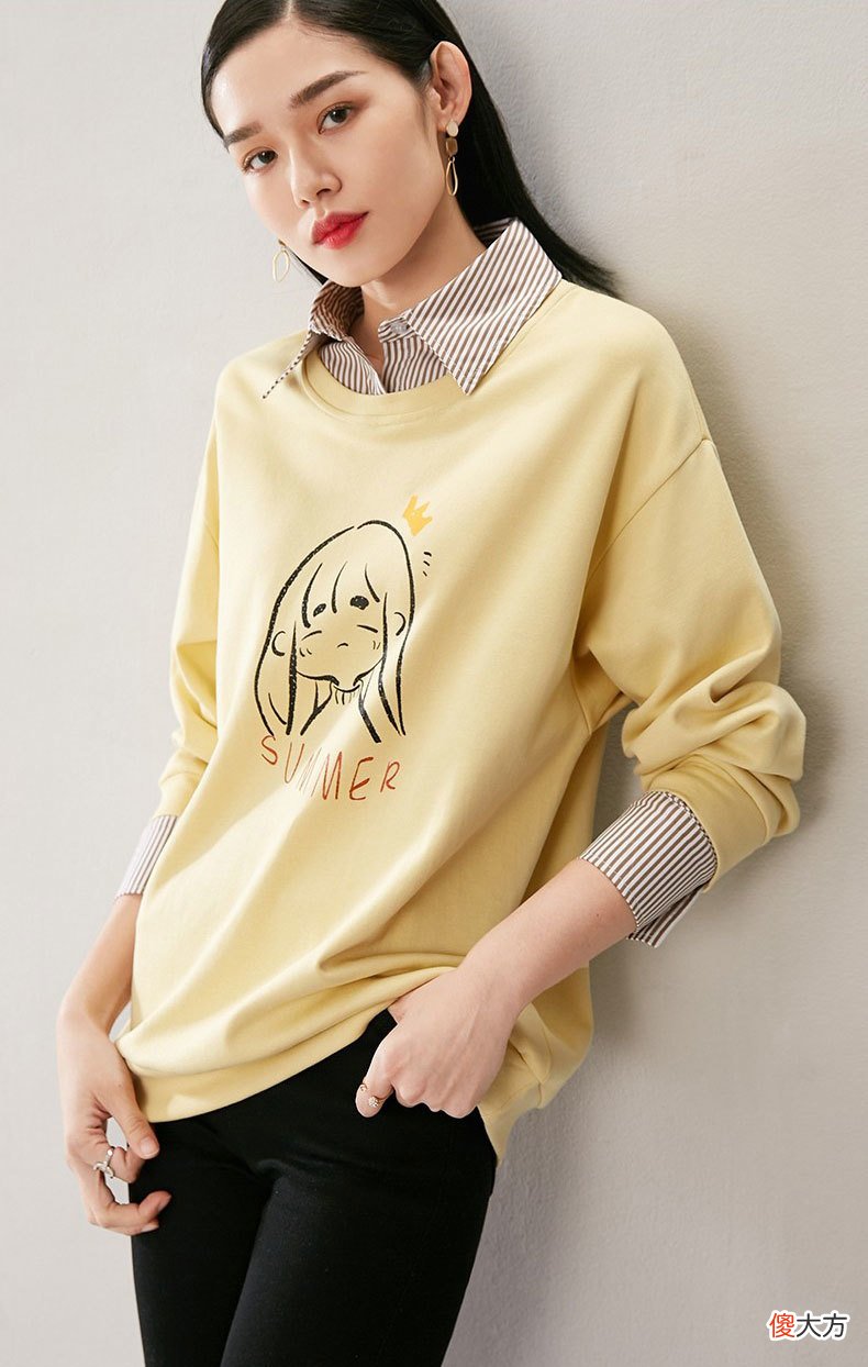 【就爱时尚】男生都喜欢这样的假两件，清新少女之中，带有着一点侵略性