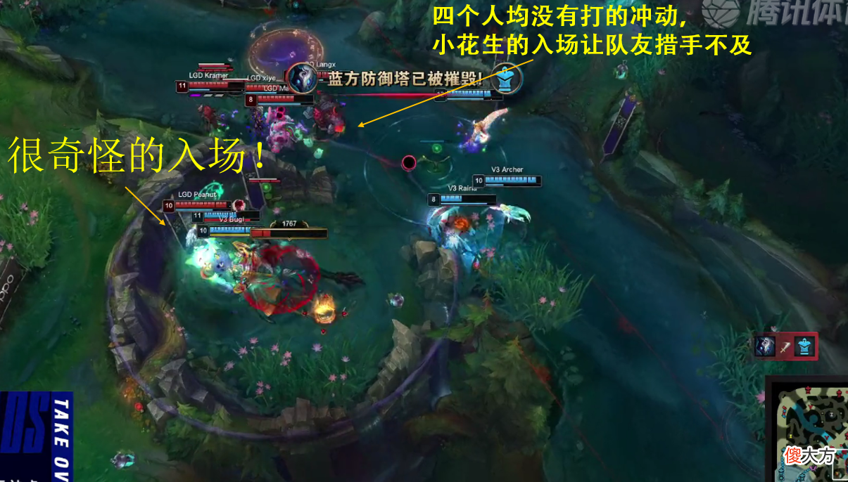 【游戏世界】LGD赢了V3一局就好起来了?纵观全局,LGD缺陷暴露无遗