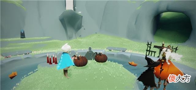 【游戏世界】光遇：万圣节幽灵椅测试，可以充能聊天，只是对矮人不友好