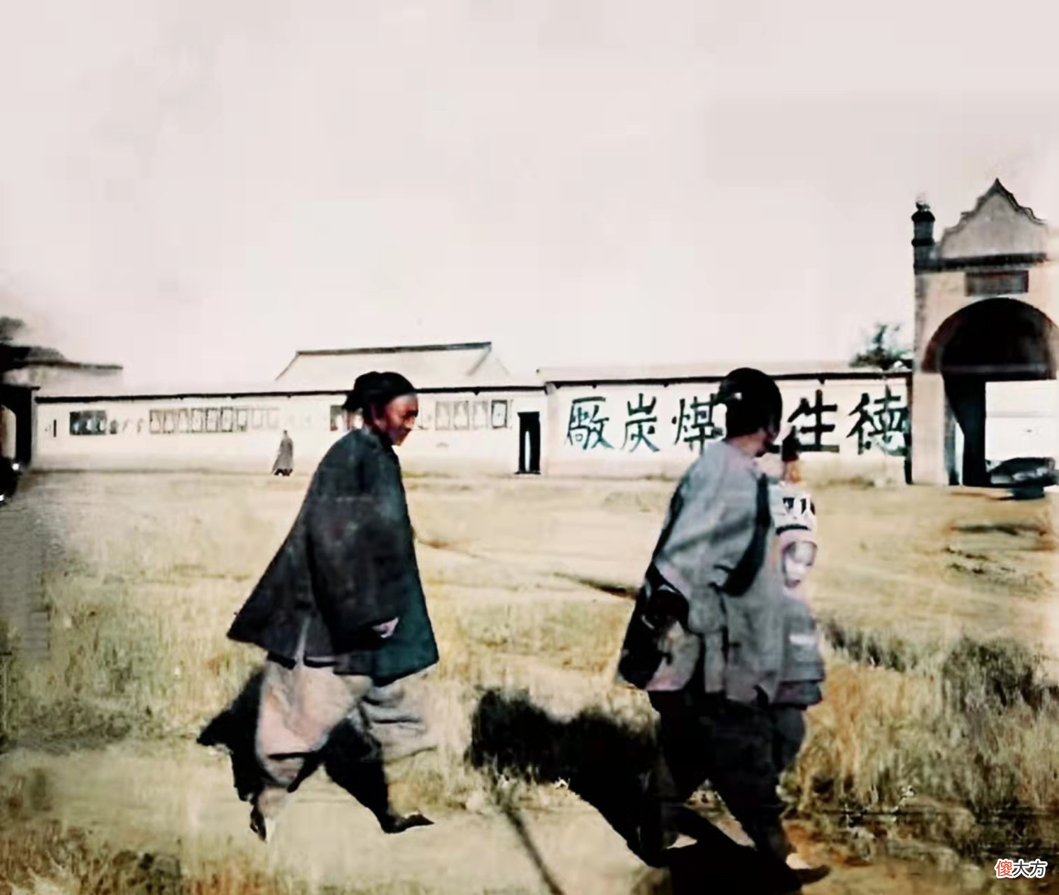 【历史故事】老照片：1908年的河南安阳，彰德府的鼓楼，天宁寺的宝塔