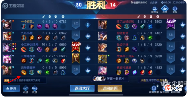 【游戏迷】小艾神逆版本上分，绝命阿珂率队获胜，许飞拿出本名英雄！