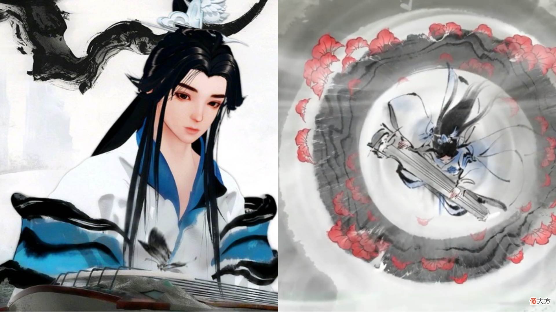 【游戏迷】庄周化身“翩翩公子”峡谷抚琴，一技能召唤仙鹤，三技能有双形态