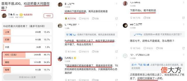【游戏世界】IG不敌JDG遭零封，问题根源在哪？粉丝：下路是主因