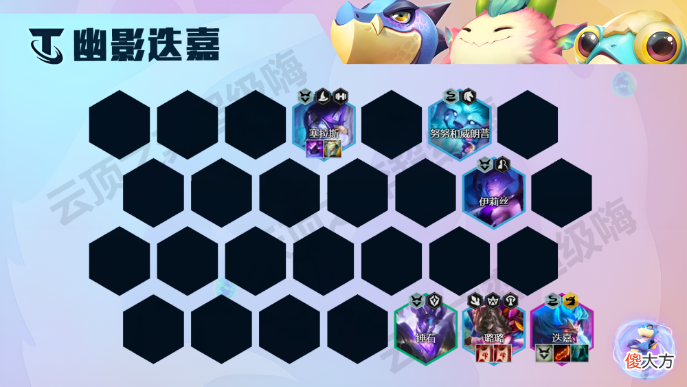 【游戏迷】云顶之弈：千分王者局五局四鸡，开局必拿幽影转，拿到必吃！