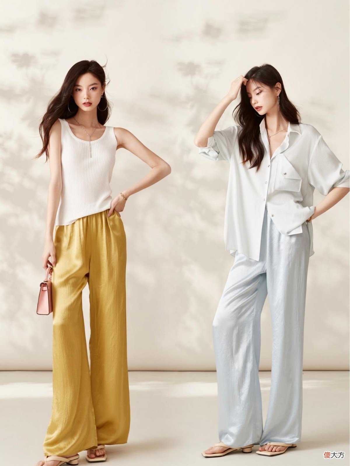 【时尚一点】眼光够好的女人，穿阔腿裤都遵守2个搭配要点，提升高级感很简单