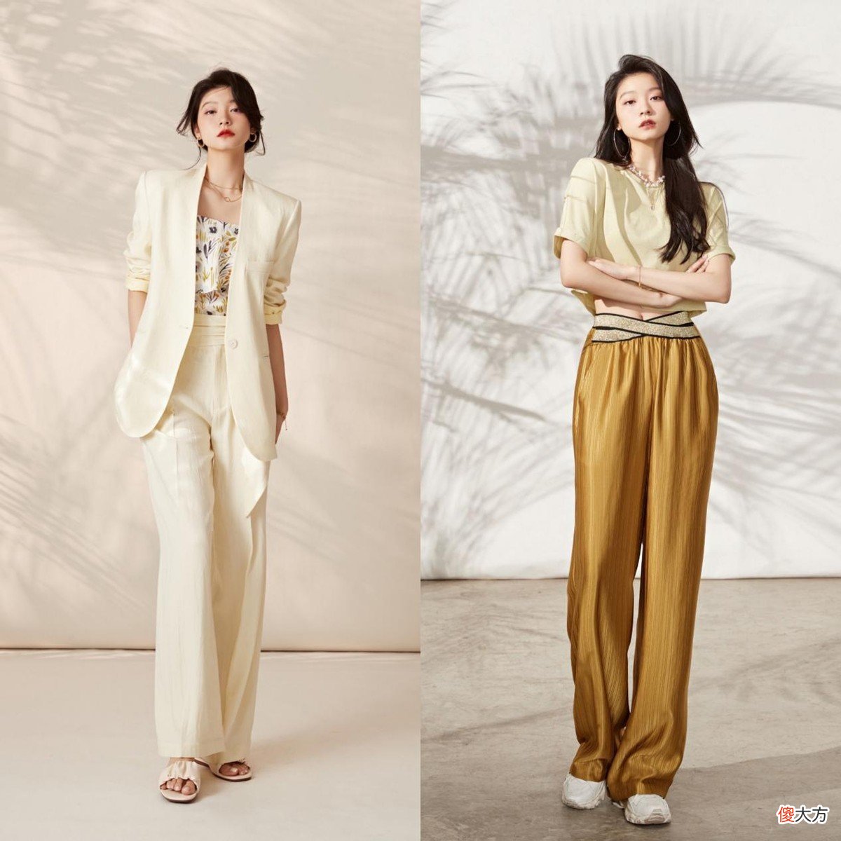 【时尚一点】眼光够好的女人，穿阔腿裤都遵守2个搭配要点，提升高级感很简单