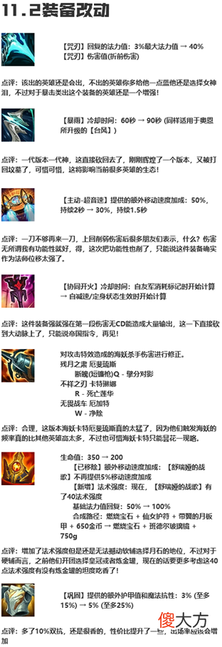 【游戏迷】版本剑闻：版本急速更迭，11.2装备和英雄如何定夺和博弈？