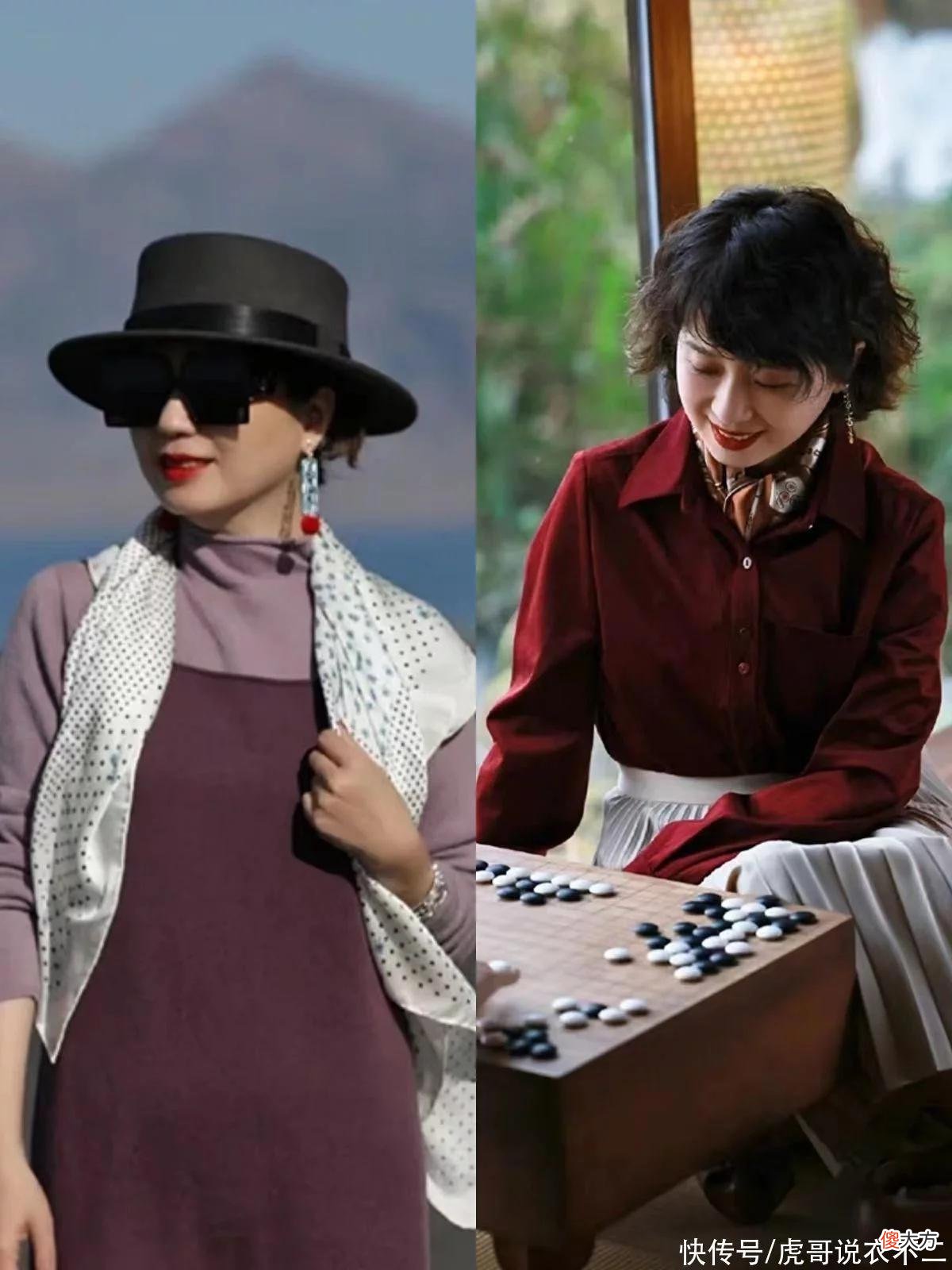 【时尚一点】女人若上了年纪，请记住：能让你变美的配饰，一是丝巾、二是帽子
