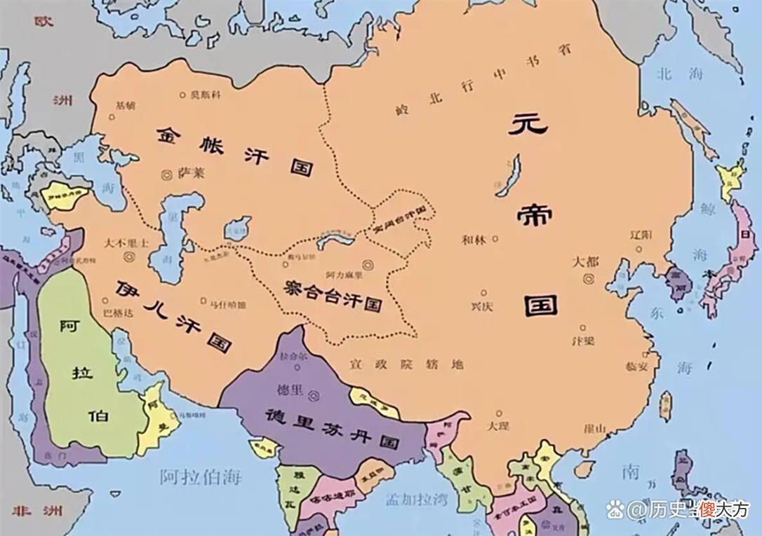 【爱历史】大蒙古国巅峰面积有多大？成吉思汗本人，贡献了1407万平方公里