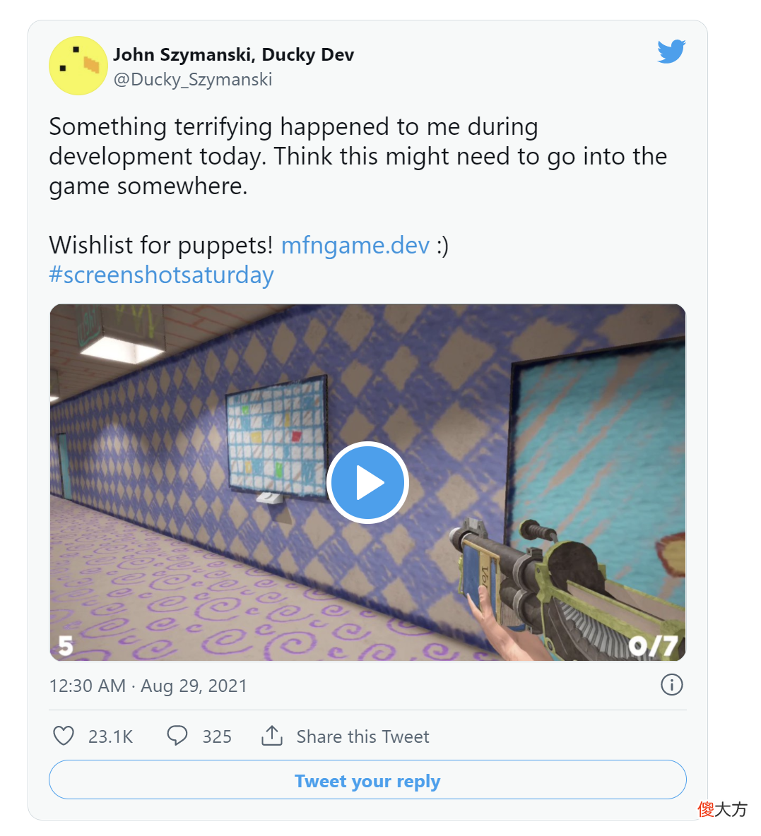 【游戏迷】测试恐怖游戏遇到敌人无限复制的 BUG，作者：一定会保留在正式版