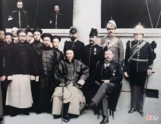 【历史故事】老照片：李鸿章与英国人的合影，1911年访问美国的清朝海军