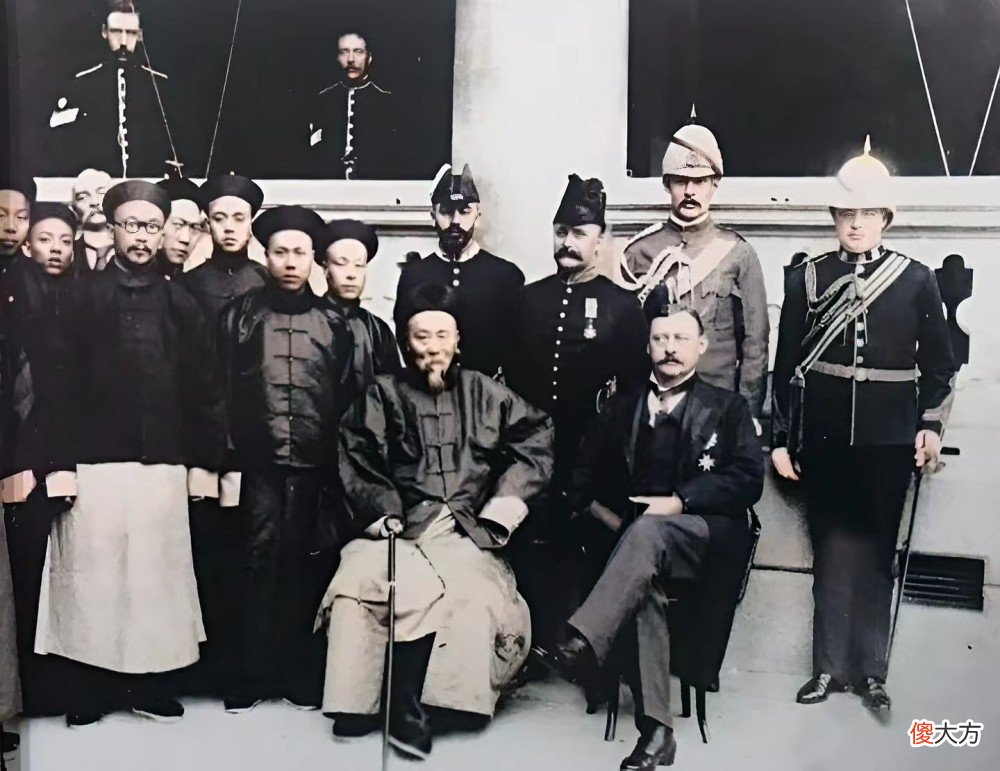 【历史故事】老照片：李鸿章与英国人的合影，1911年访问美国的清朝海军