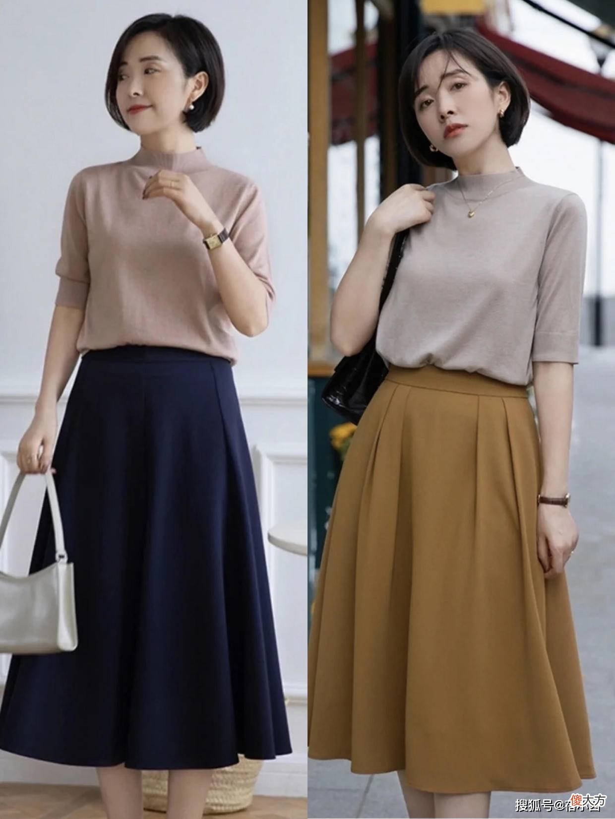 【时尚一点】比换季更烦恼的是穿衣搭配,放弃牛仔裤吧,这些半身裙更显气质