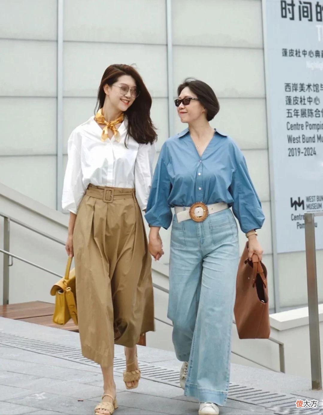 【就爱时尚】这才是初秋的时髦穿搭：腰线明确、配饰丰富，五六十岁女人穿真美