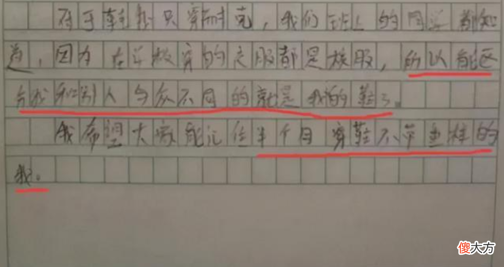 小学生作文《我只穿耐克鞋》火了，小小年纪就炫富可不行