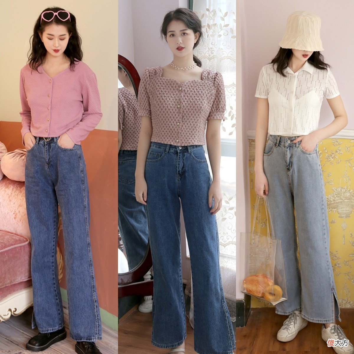 【时尚一点】今年火了一种的穿法,叫:短上衣+高腰裤,时髦显高,适合小个子