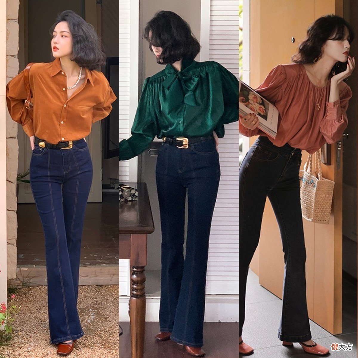 【时尚一点】今年火了一种的穿法，叫：短上衣＋高腰裤，时髦显高，适合小个子