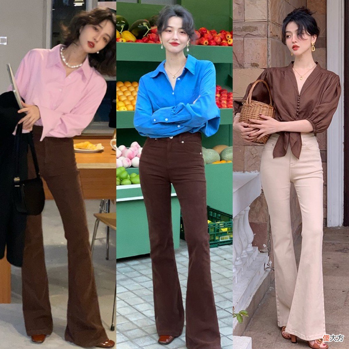 【时尚一点】今年火了一种的穿法,叫:短上衣+高腰裤,时髦显高,适合小个子