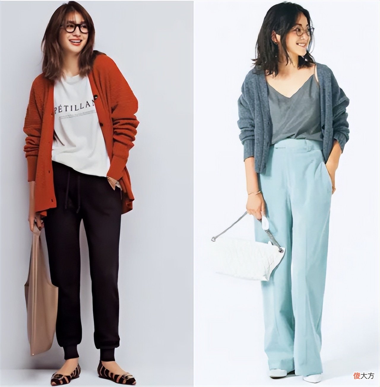 【就爱时尚】针织开衫很老气?别闹了,那是你不会这些“日系穿法”,洋气显瘦