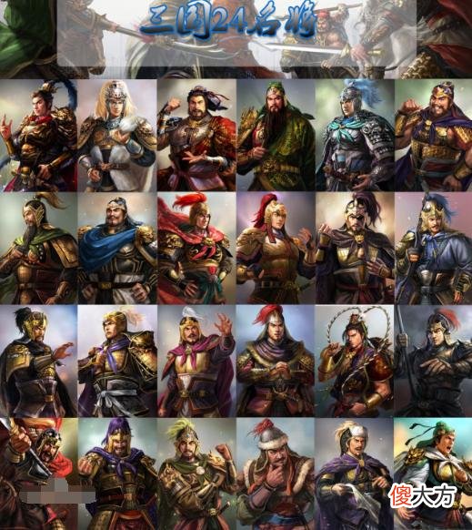 【历史故事】三国24名将的排名可信度高吗？他俩争议大，第2名被严重高估