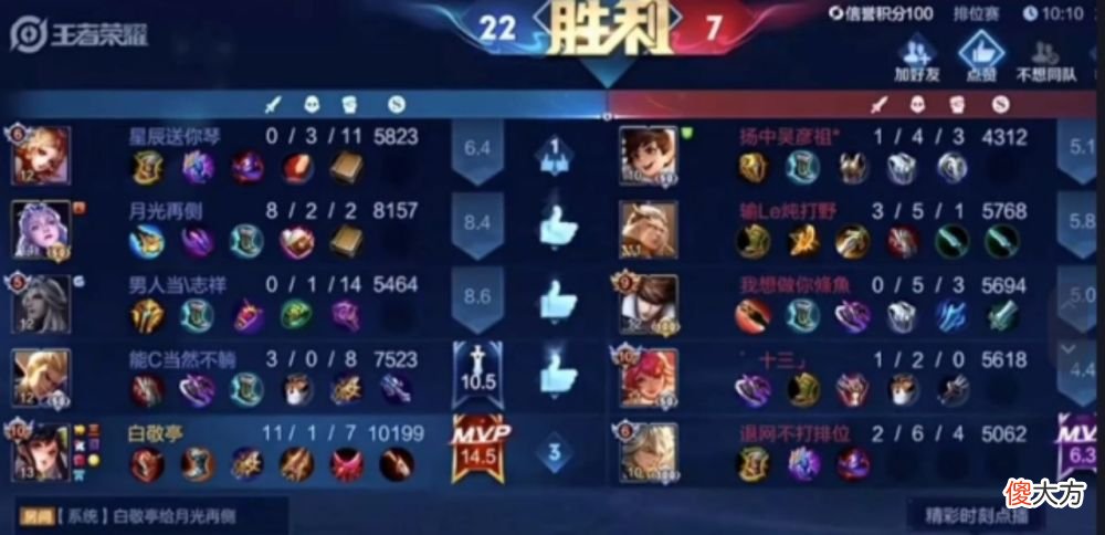 【游戏世界】口袋得罪露娜,导致打野全程摆烂,网友:拿了蓝甚是嚣张