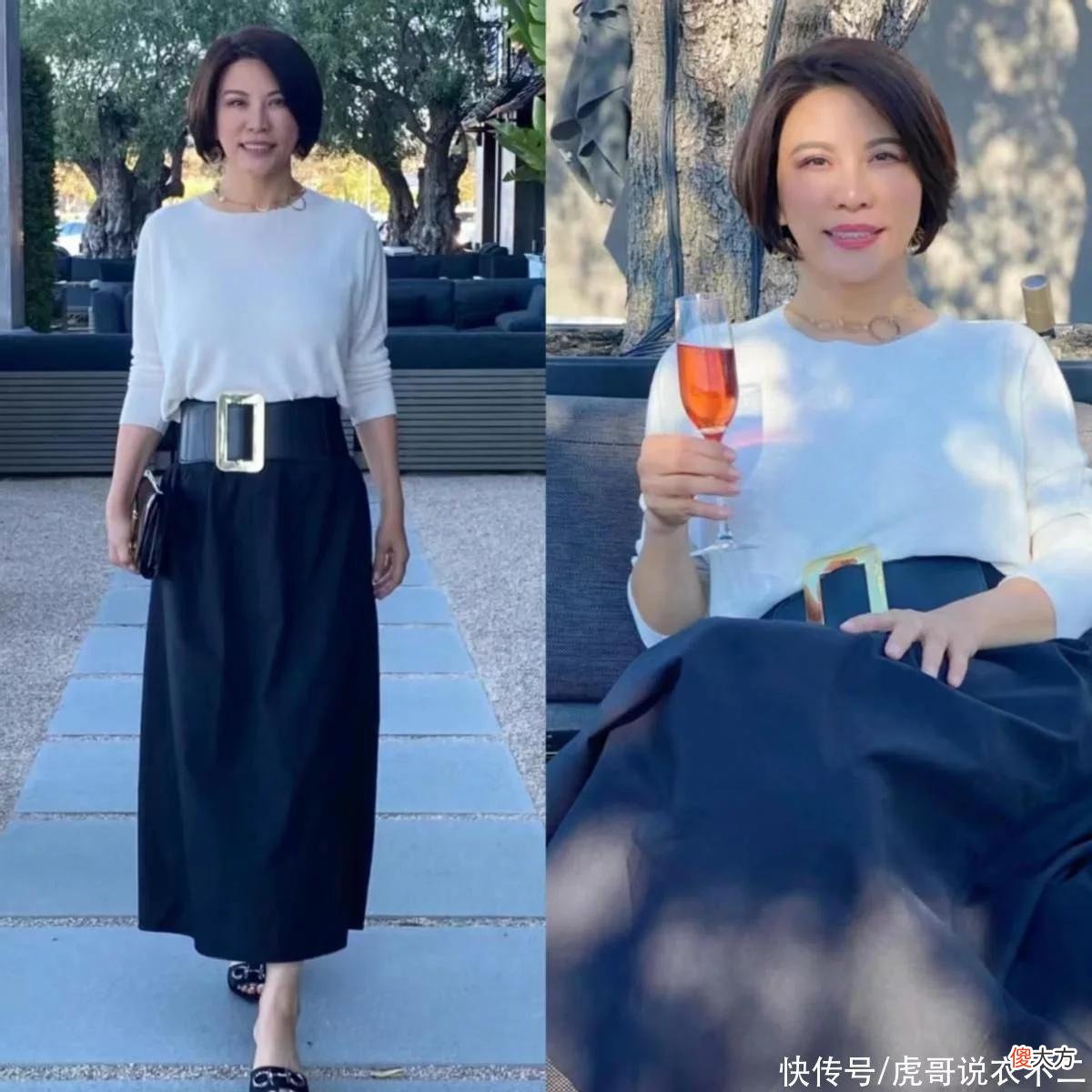 【时尚一点】不扮嫩、不显老！这位大龄妈妈真会穿，这些打扮气质的思路值得学