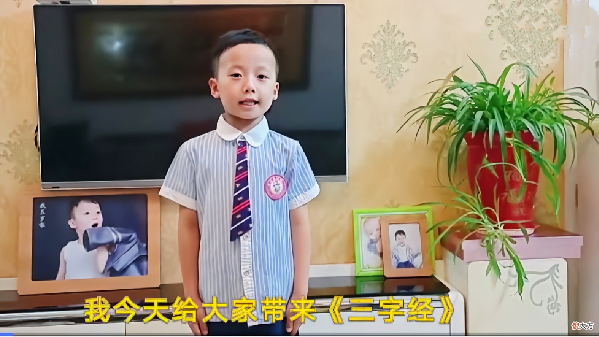 小区里那个背诵《三字经》的小男孩