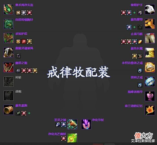 【游戏迷】魔兽WLK:前夕5大治疗最佳配装天赋分析,奶骑、戒律牧是S级