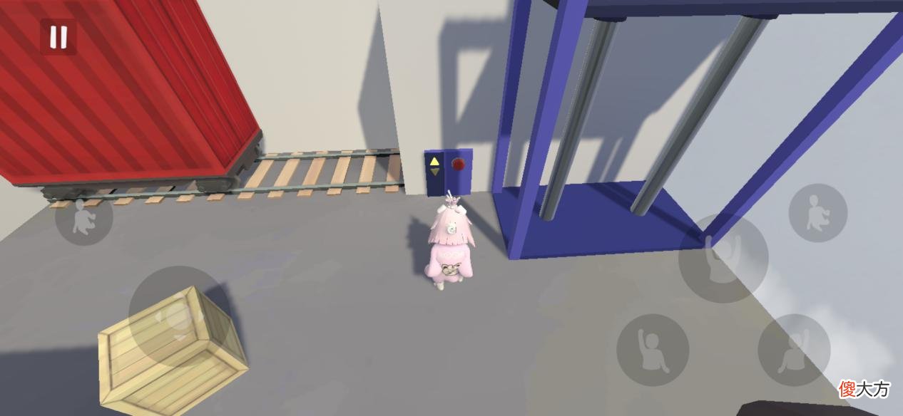 【游戏迷】人类一败涂地手游：关卡中可以用脚蹬火车，物品基本上都会有用处