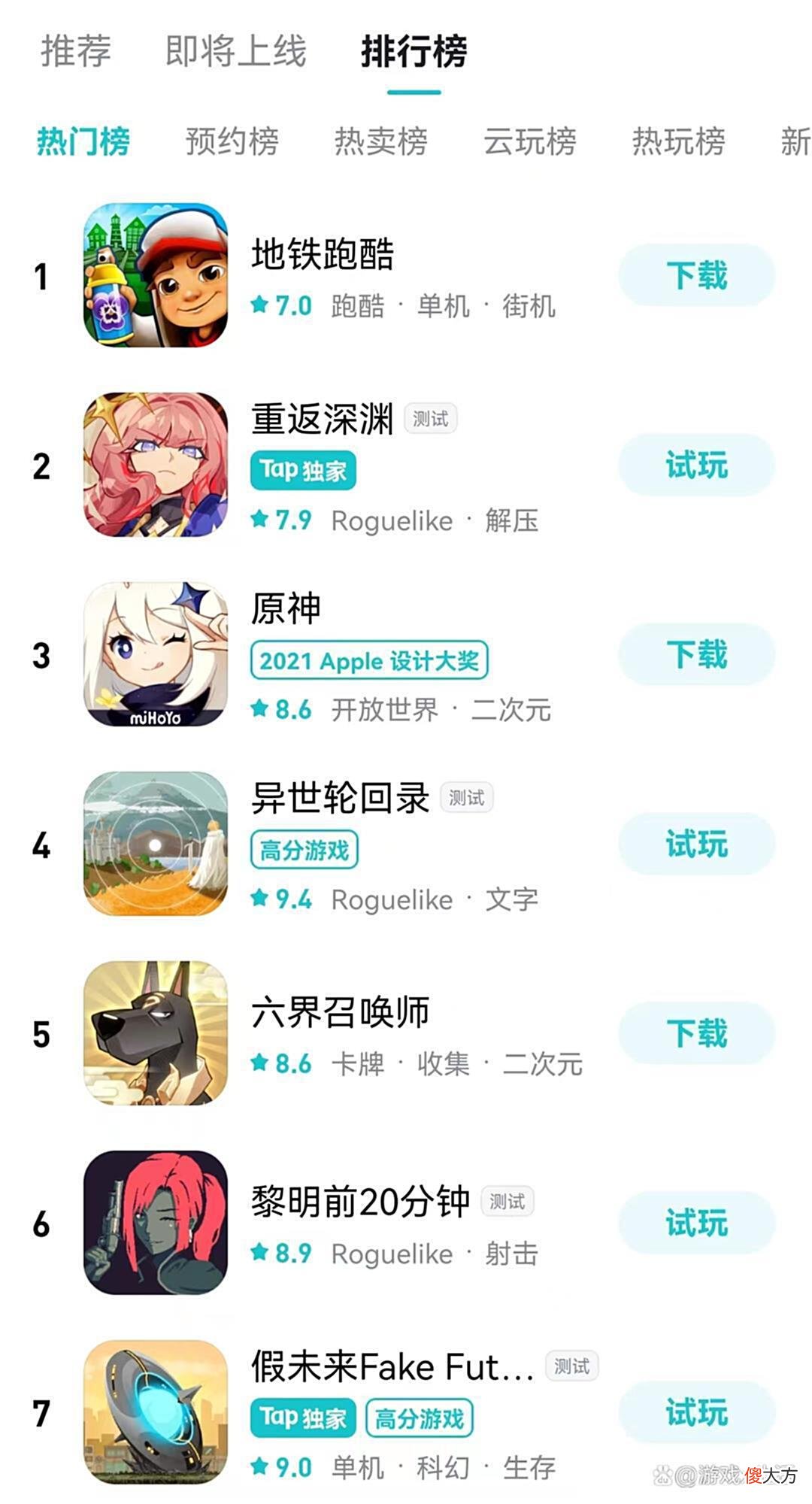 【游戏迷】《地铁跑酷》重登游戏榜首，这些手机上的老游戏你还记得吗？