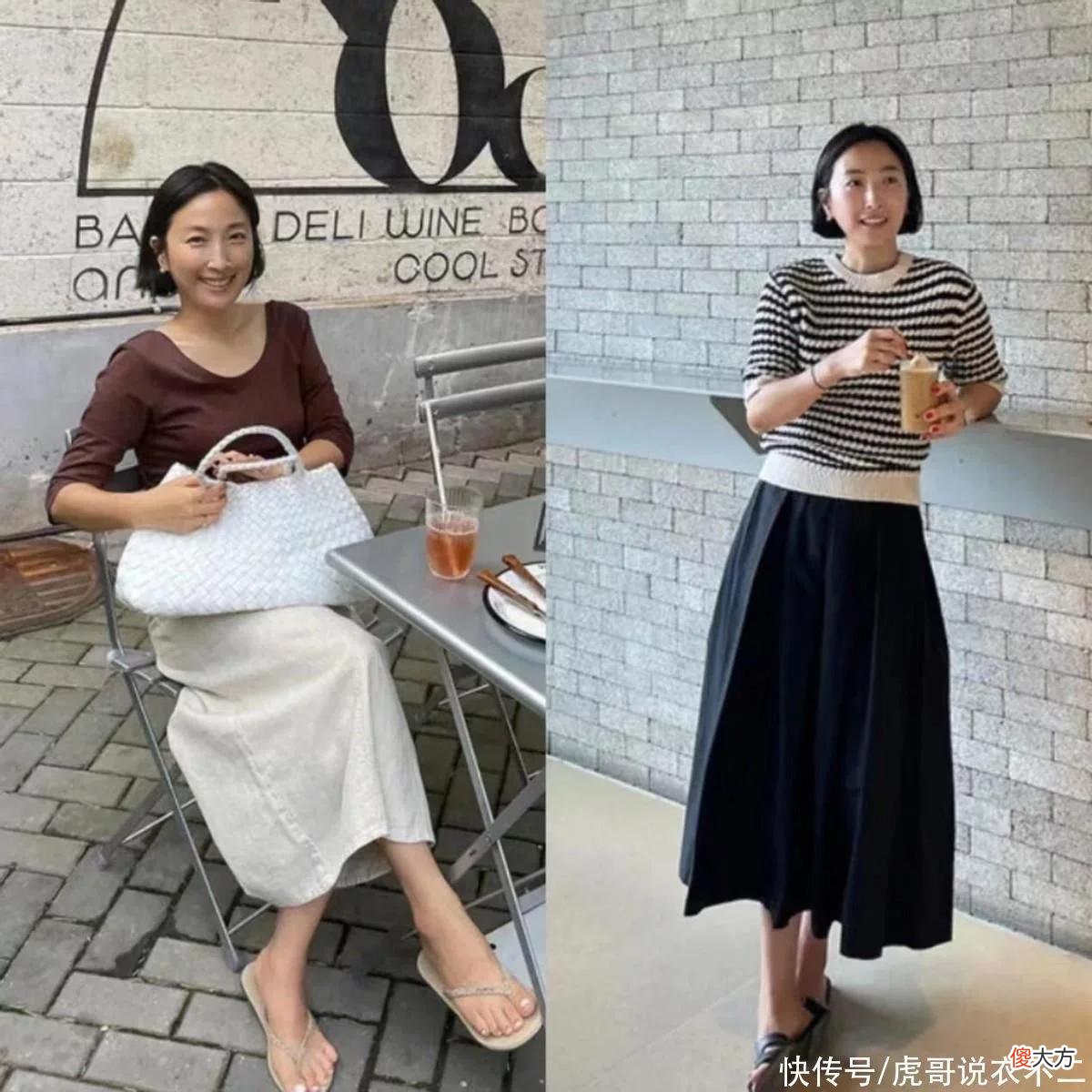 【时尚一点】建议中年女人：尽量少穿打底裤，“过膝裙”更适合你，优雅而高级