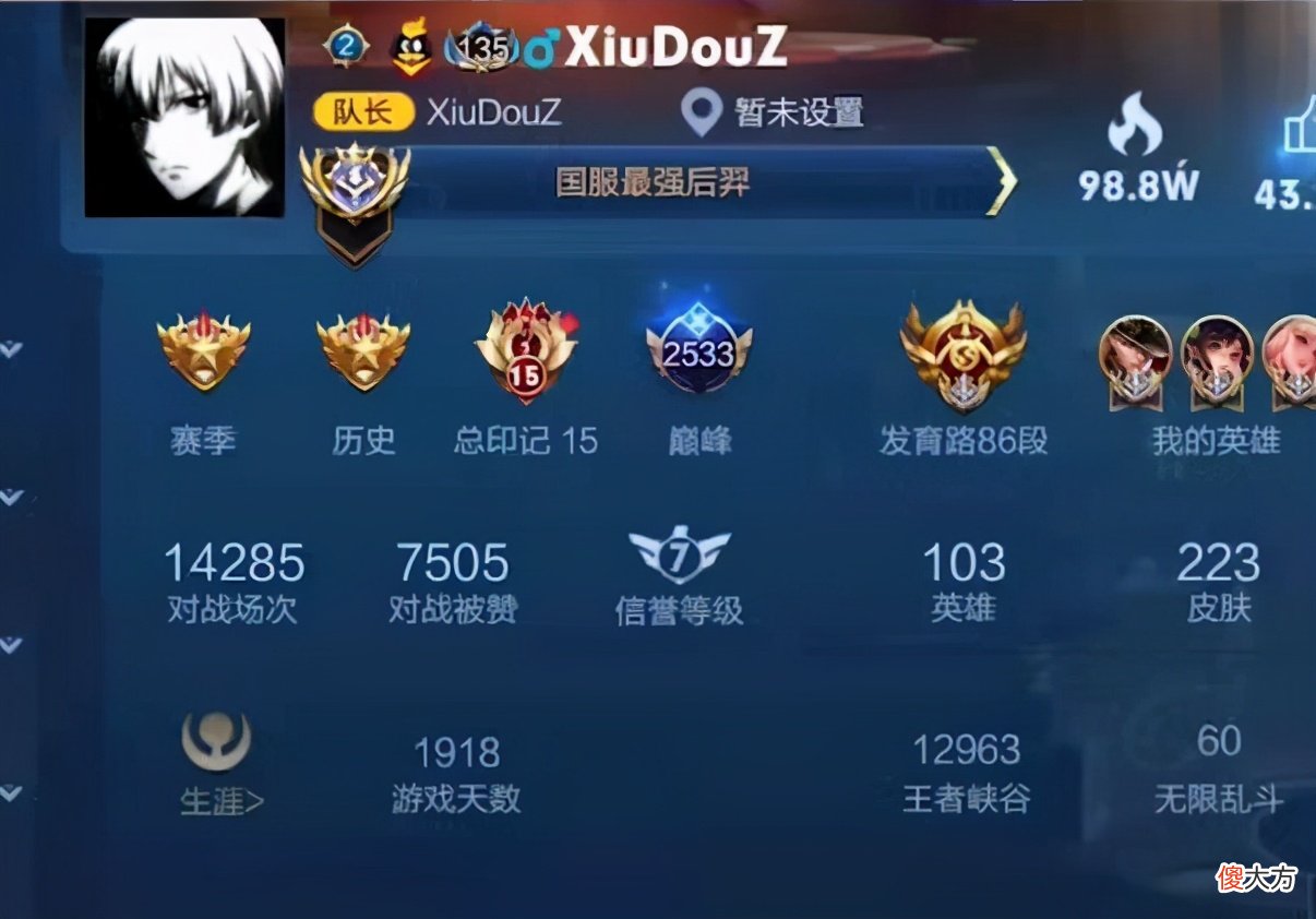 【游戏迷】张大仙能打职业吗？本人亲自晒巅峰赛分数，坦言成为职业只差这点