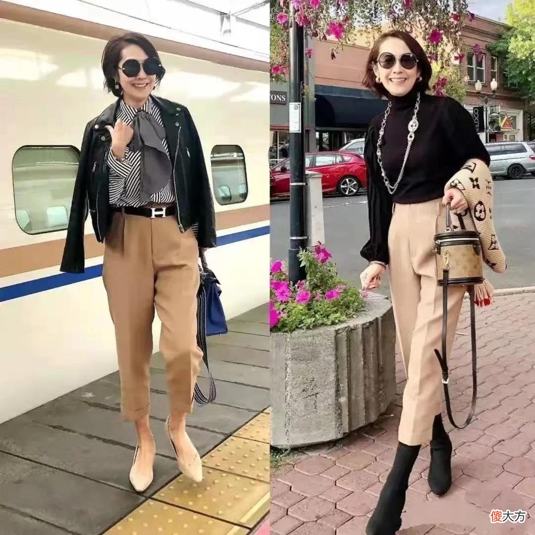 【就爱时尚】秋天穿外套流行“及腰不过胯”，显高又舒适，五六十岁女人穿很美