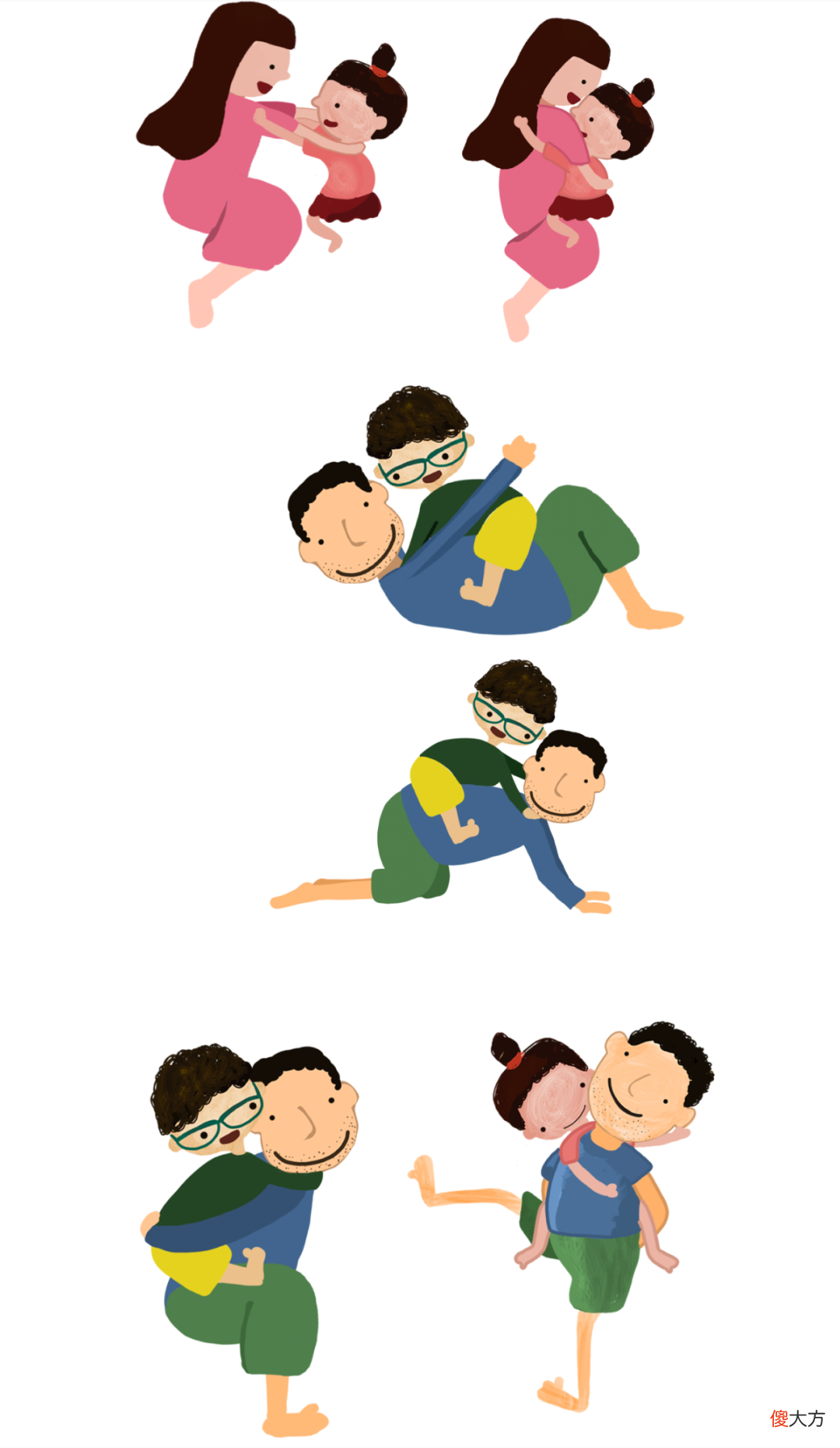 《365亲子陪伴》家庭教育促进项目插画设计