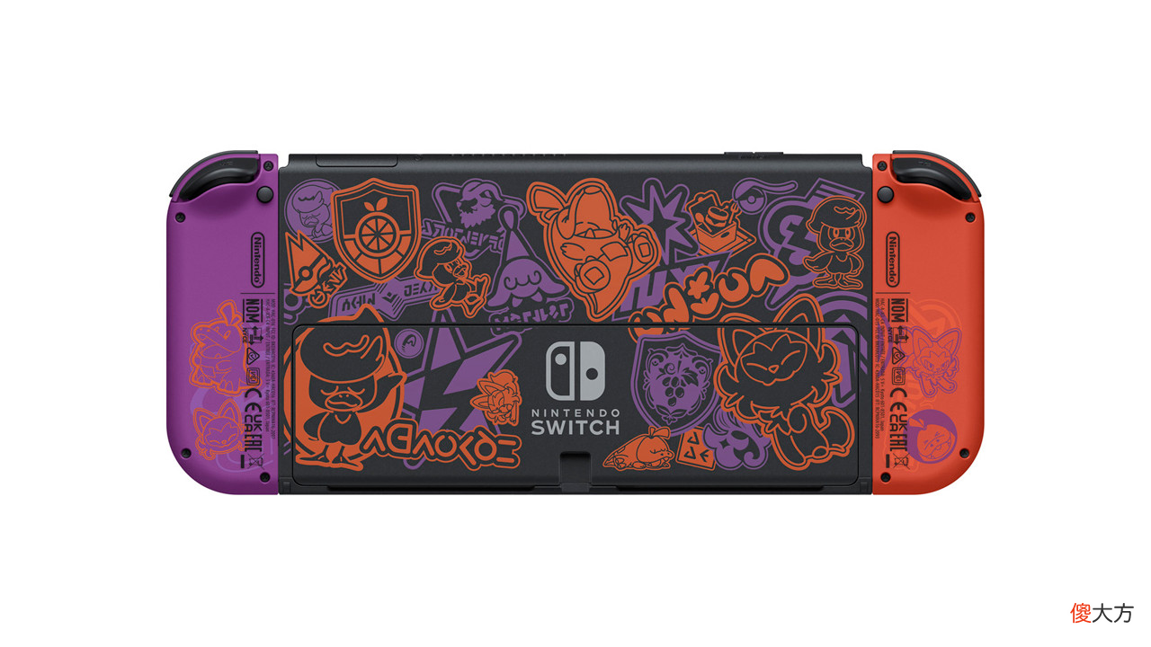 【游戏迷】任天堂公开《宝可梦 朱/紫》Nintendo Switch OLED 主题款