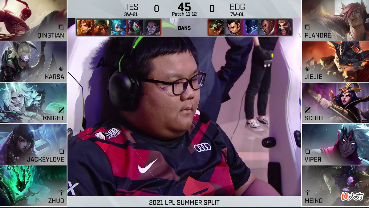 【游戏世界】TES2-0终结EDG七连胜！Viper八万输出难救主，晴天蒙多巨肉无比